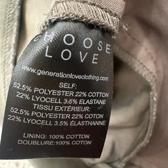 GENERATION LOVE Natlina Gambardine Romper Olive Green Women Size 0 2 XS Sm $325 - Picture 12 of 13